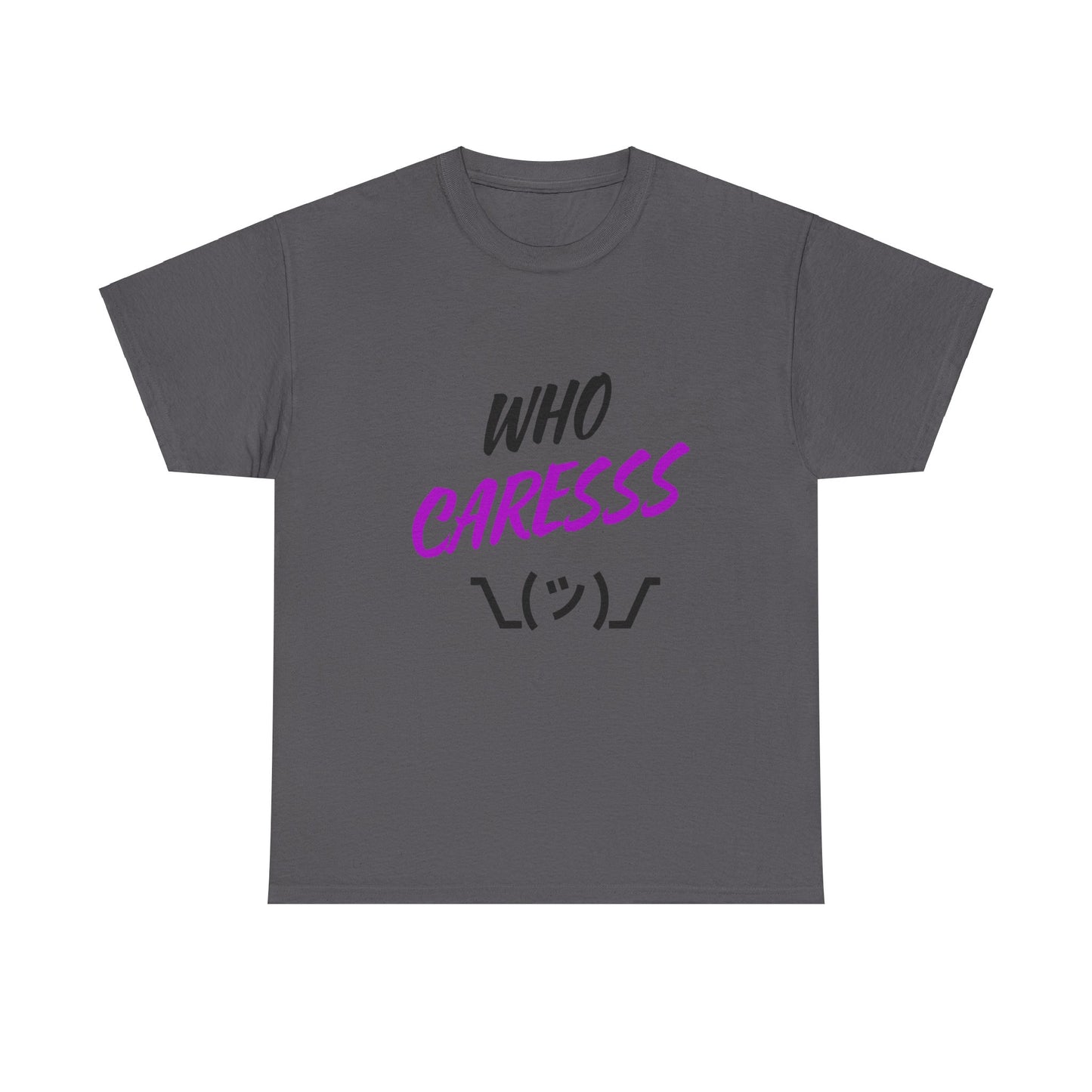 Who Cares T-shirt purple